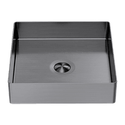 Opal Square 400mm Stainless Steel Basin Graphite gallery detail image