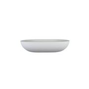 Positano Oval Solid Surface Above Counter Basin Matte White gallery detail image