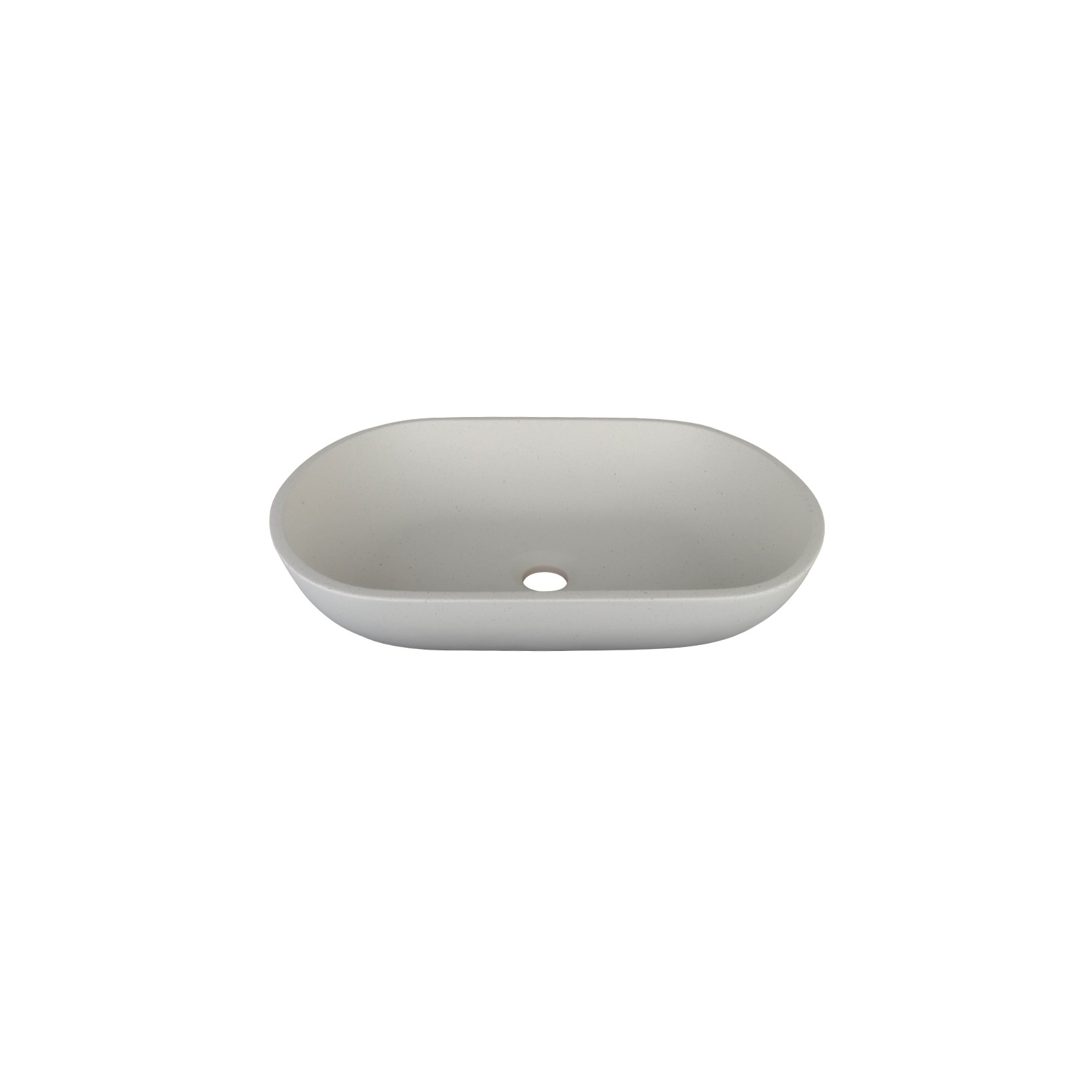 Positano Oval Solid Surface Basin Pebble gallery detail image