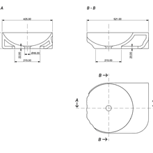 Aqvato Beaver (B.L5) Bathroom Basin gallery detail image