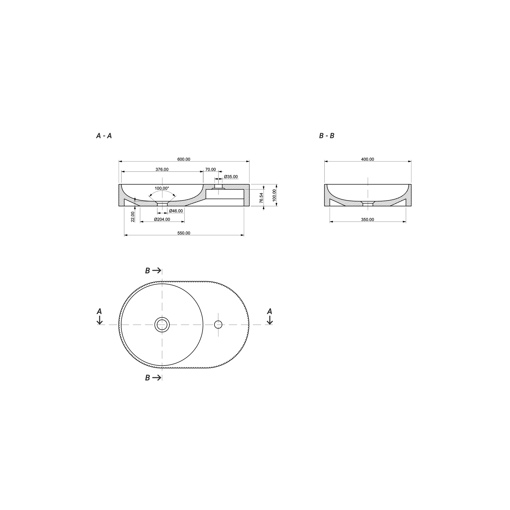 Aqvato C-01 Bathroom Basin gallery detail image