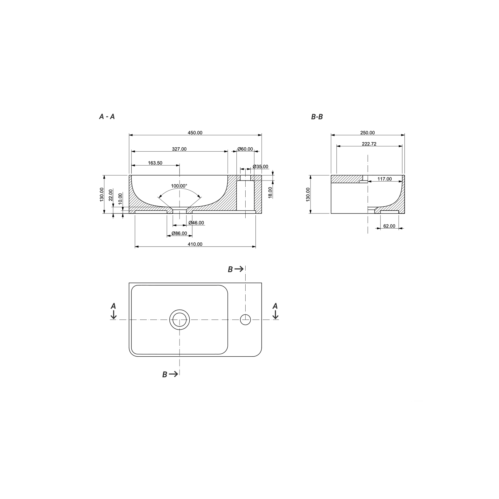 Aqvato Helios Bathroom Basin gallery detail image
