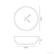Terra 380 Round Vessel Basin Dune gallery detail image