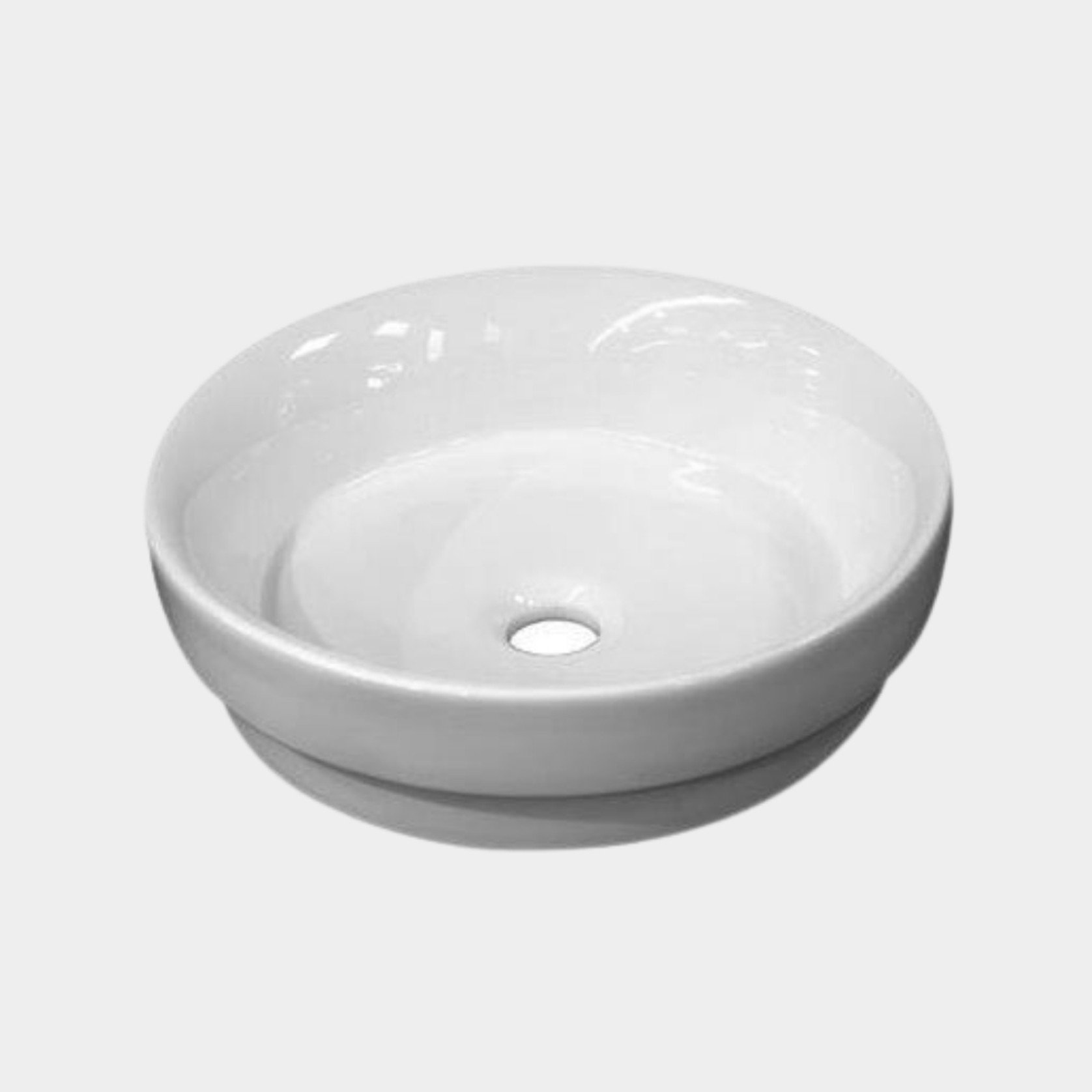 Thames Round Inset Basin Gloss White gallery detail image