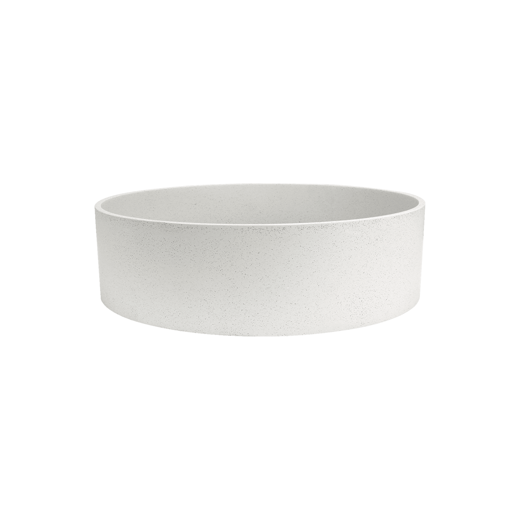 iStone Round Basin 380 x 110mm Snow Quartz gallery detail image