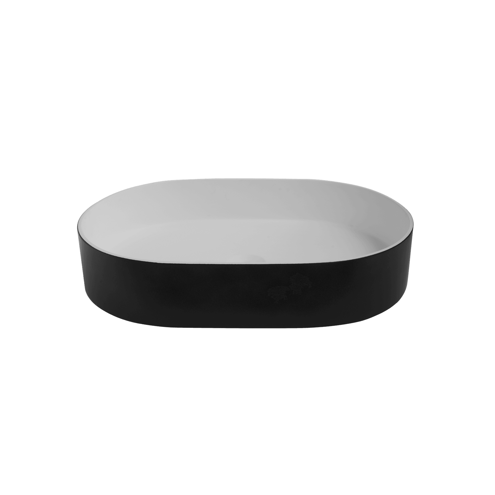 iStone Oval Basin 580 x 380 x 110mm Matte Black gallery detail image