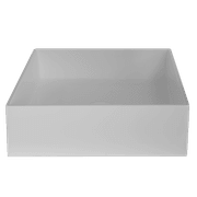 iStone Square Basin 380 x 380 x 110mm Gloss White gallery detail image