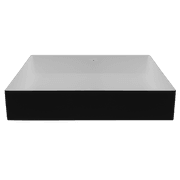 iStone Rectangle Basin 580 x 380 x 110mm Matte Black gallery detail image