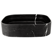 iStone Soft Square Basin 480 x 380mm Black Marble gallery detail image