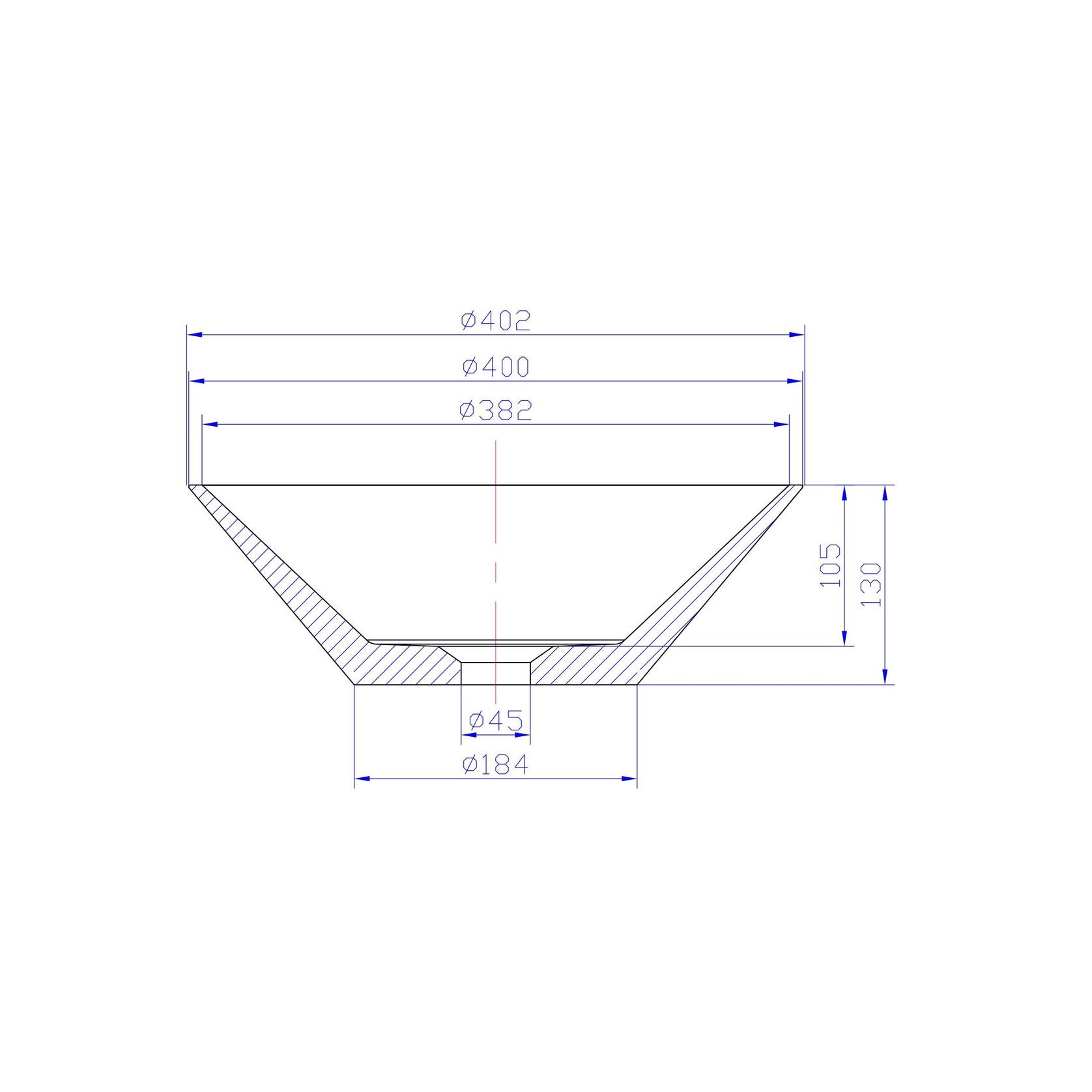 iStone Caesar Basin 400mm Matte White gallery detail image