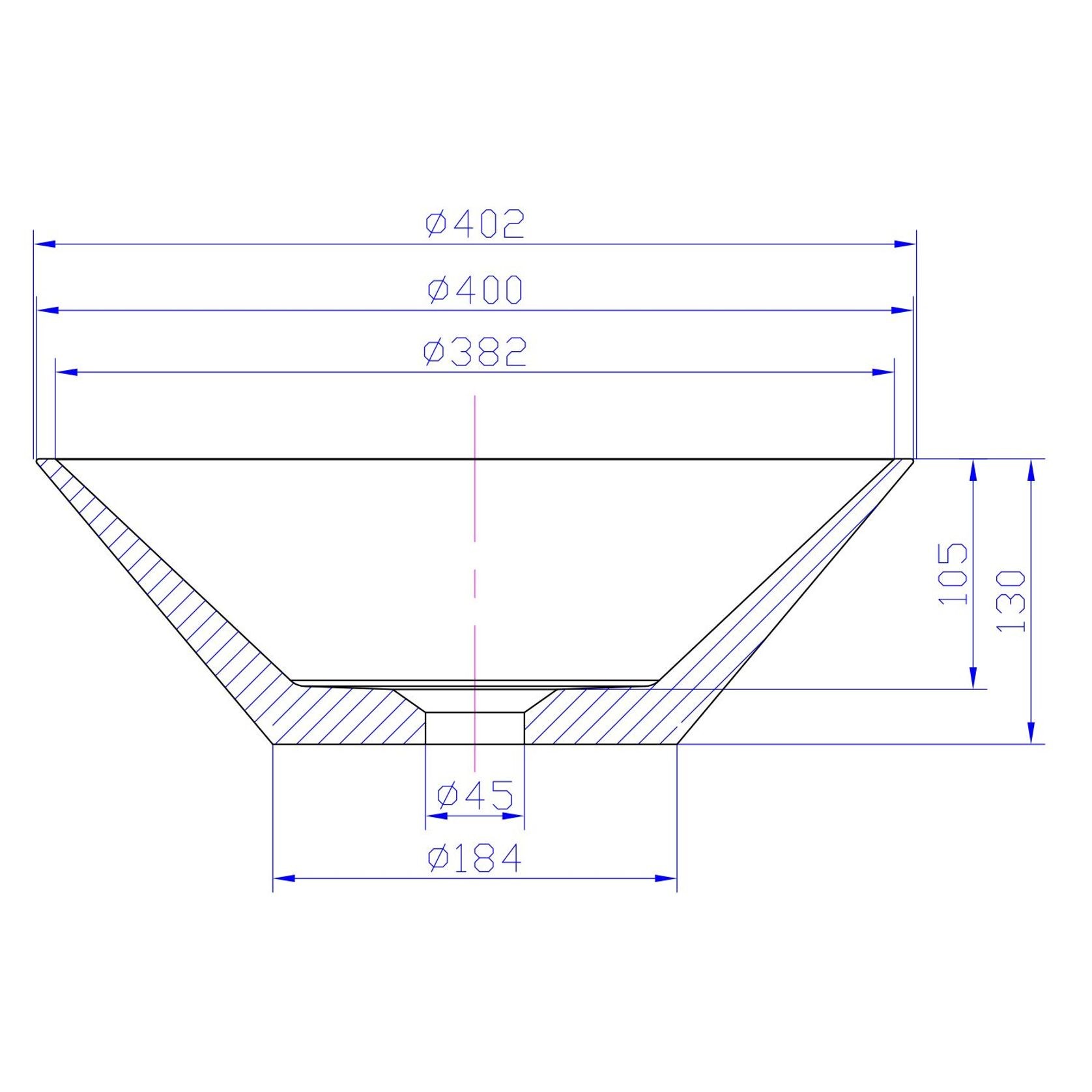 iStone Caesar Basin 400mm Matte White gallery detail image