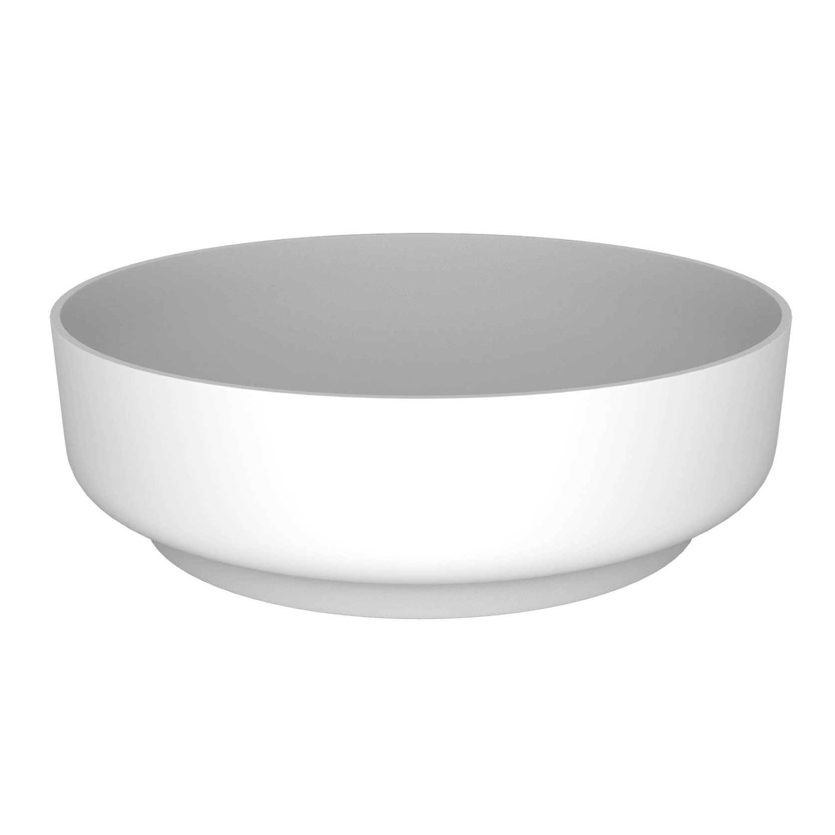iStone Round Basin 400mm Matte White gallery detail image