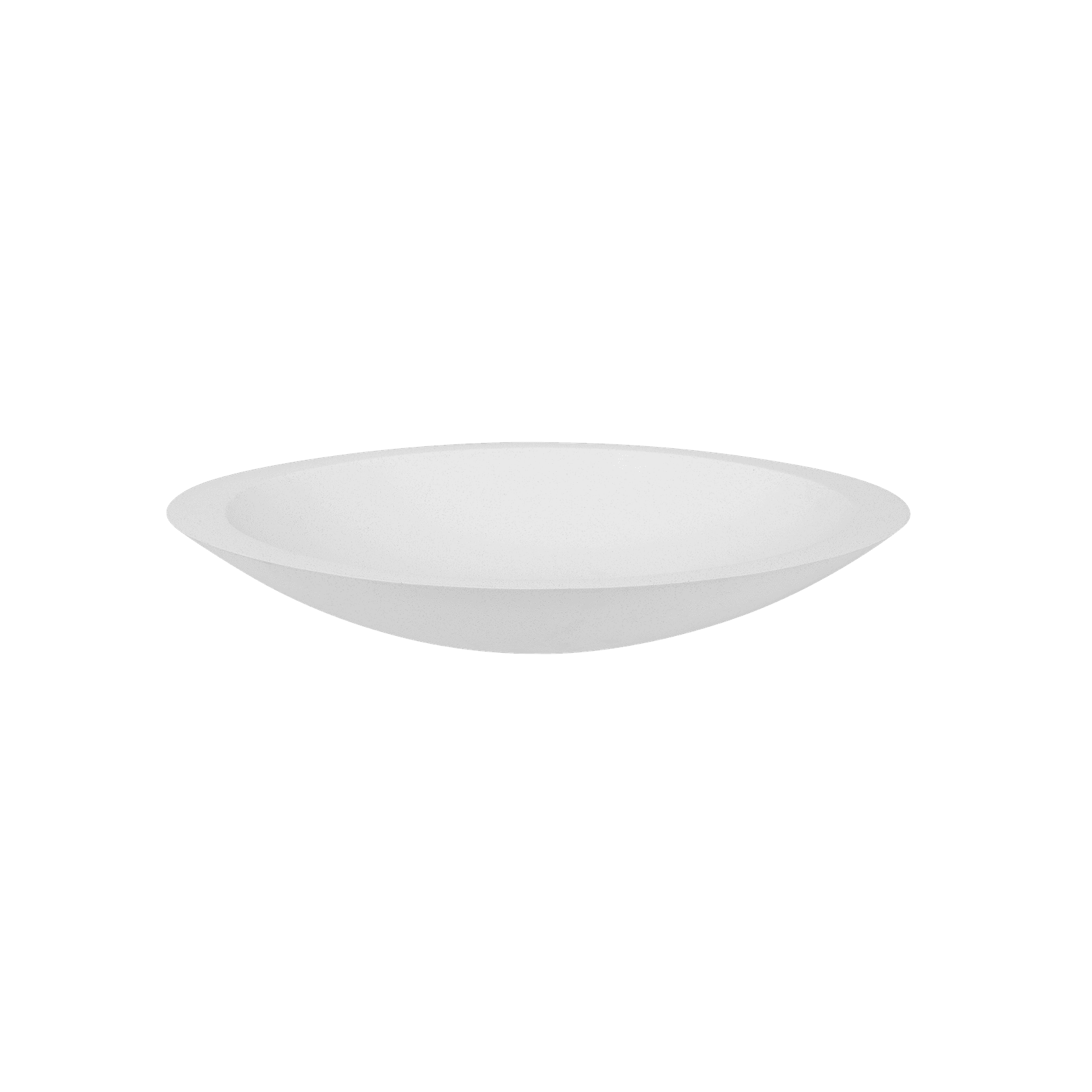 iStone Oval Basin 600 x 105 x 350mm Snow Quartz gallery detail image