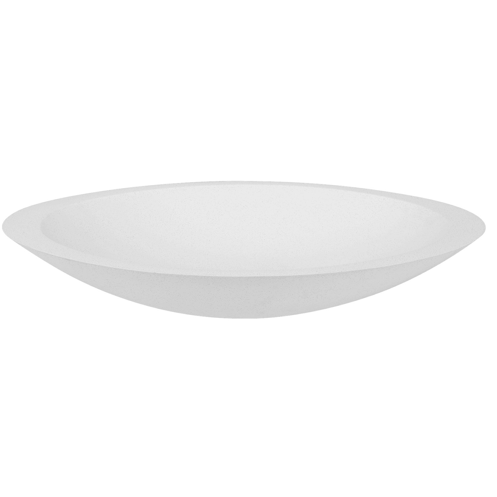 iStone Oval Basin 600 x 105 x 350mm Snow Quartz gallery detail image