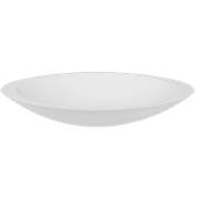 iStone Oval Basin 600 x 105 x 350mm Snow Quartz gallery detail image