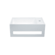 iStone WC Basin 500 x 300 x 200mm Gloss White gallery detail image