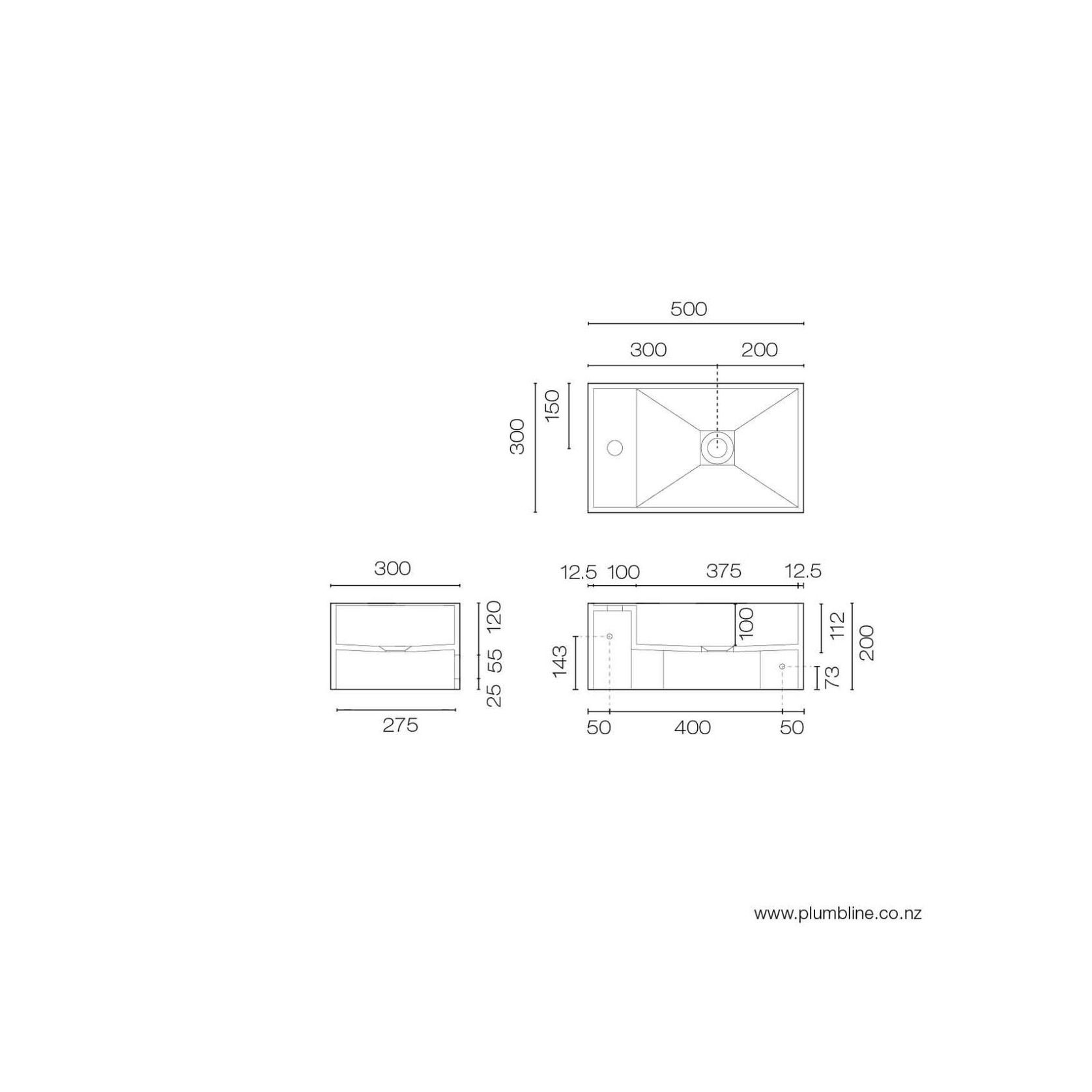 Axa 500 Wall Basin gallery detail image