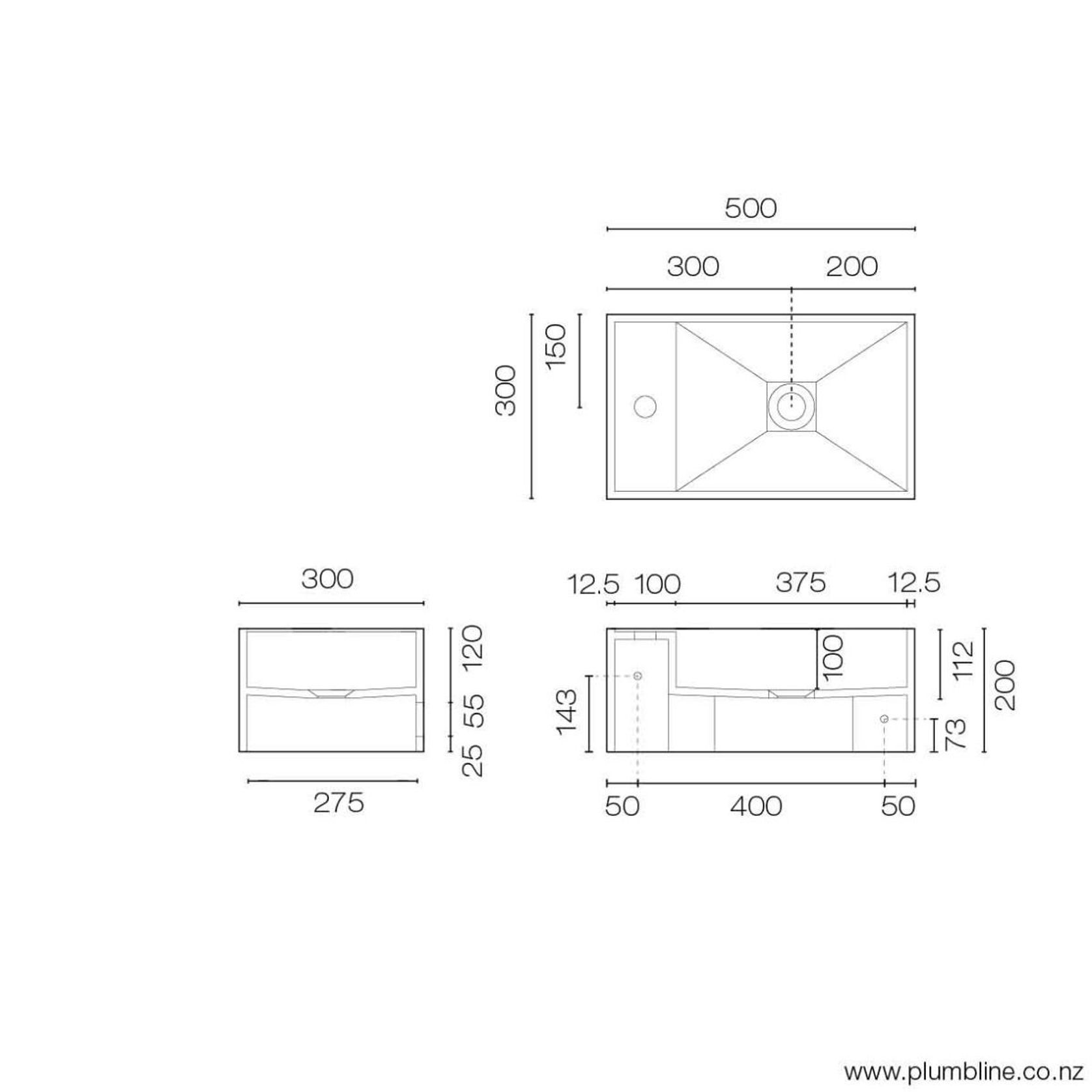 Axa 500 Wall Basin gallery detail image