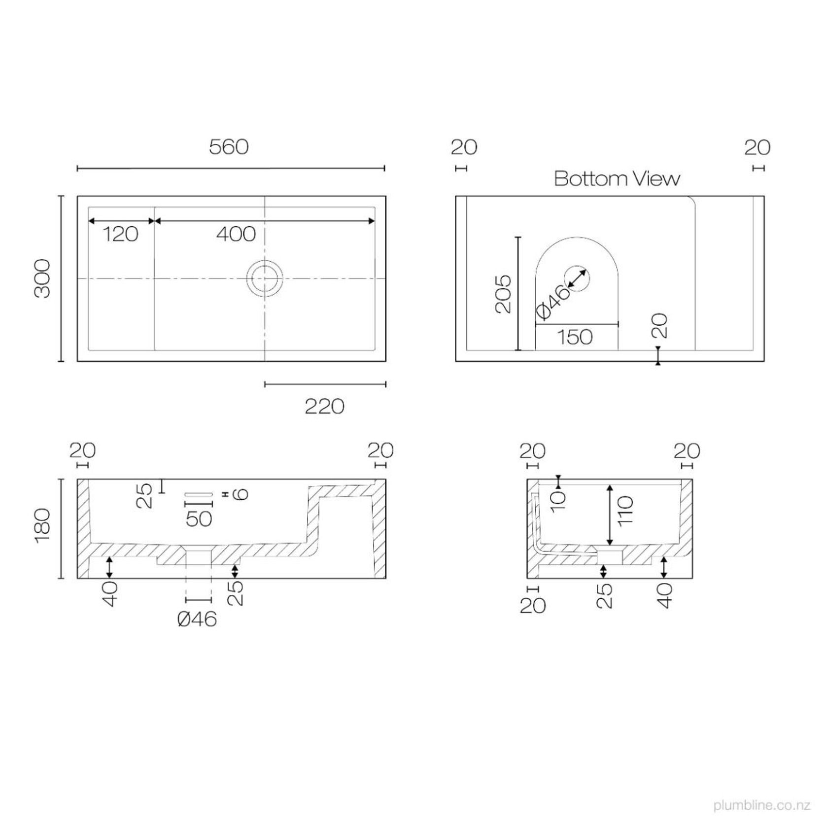Deck Wall Hung Basin gallery detail image
