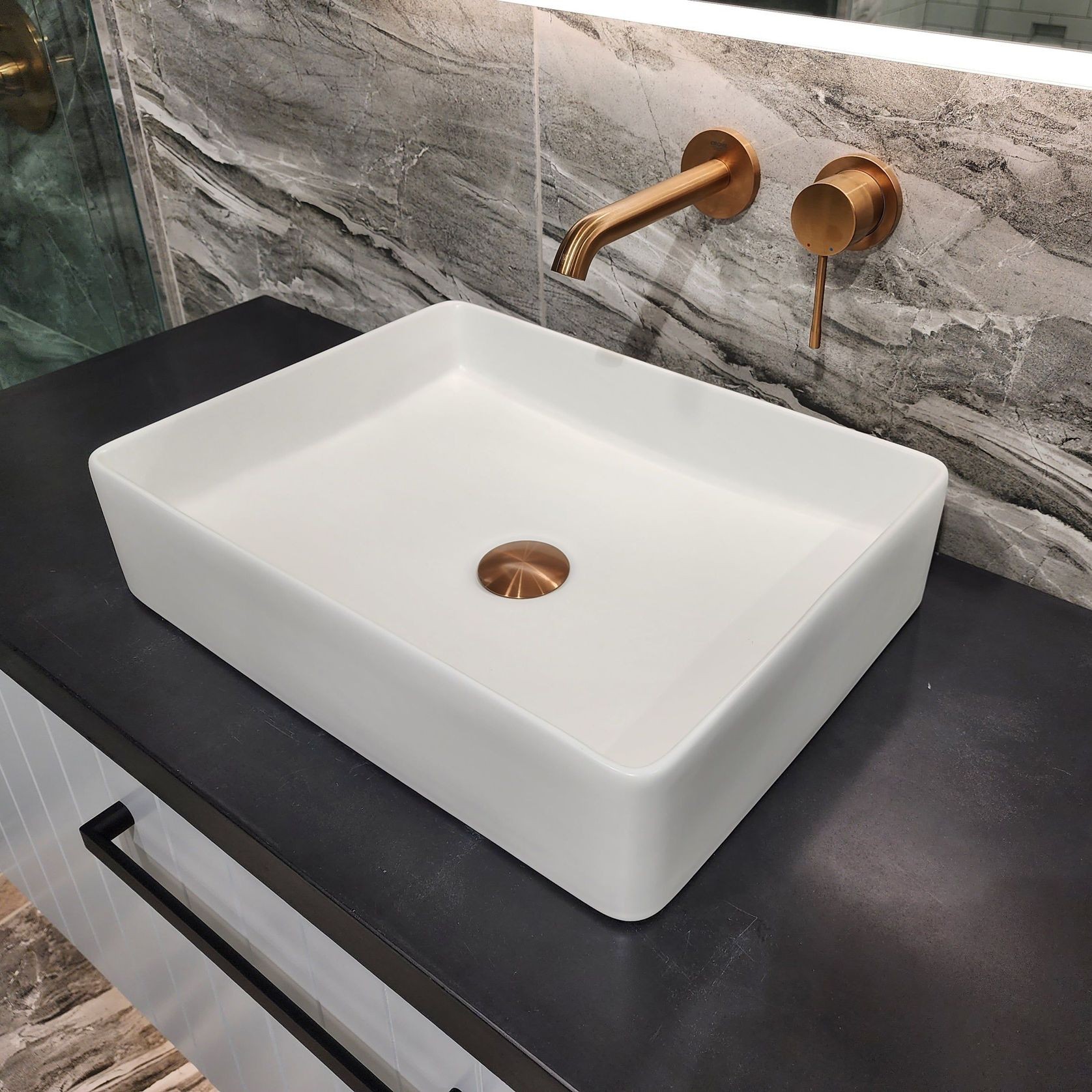 Code Pure Rectangle 470 Ceramic  Vessel Basin Range gallery detail image