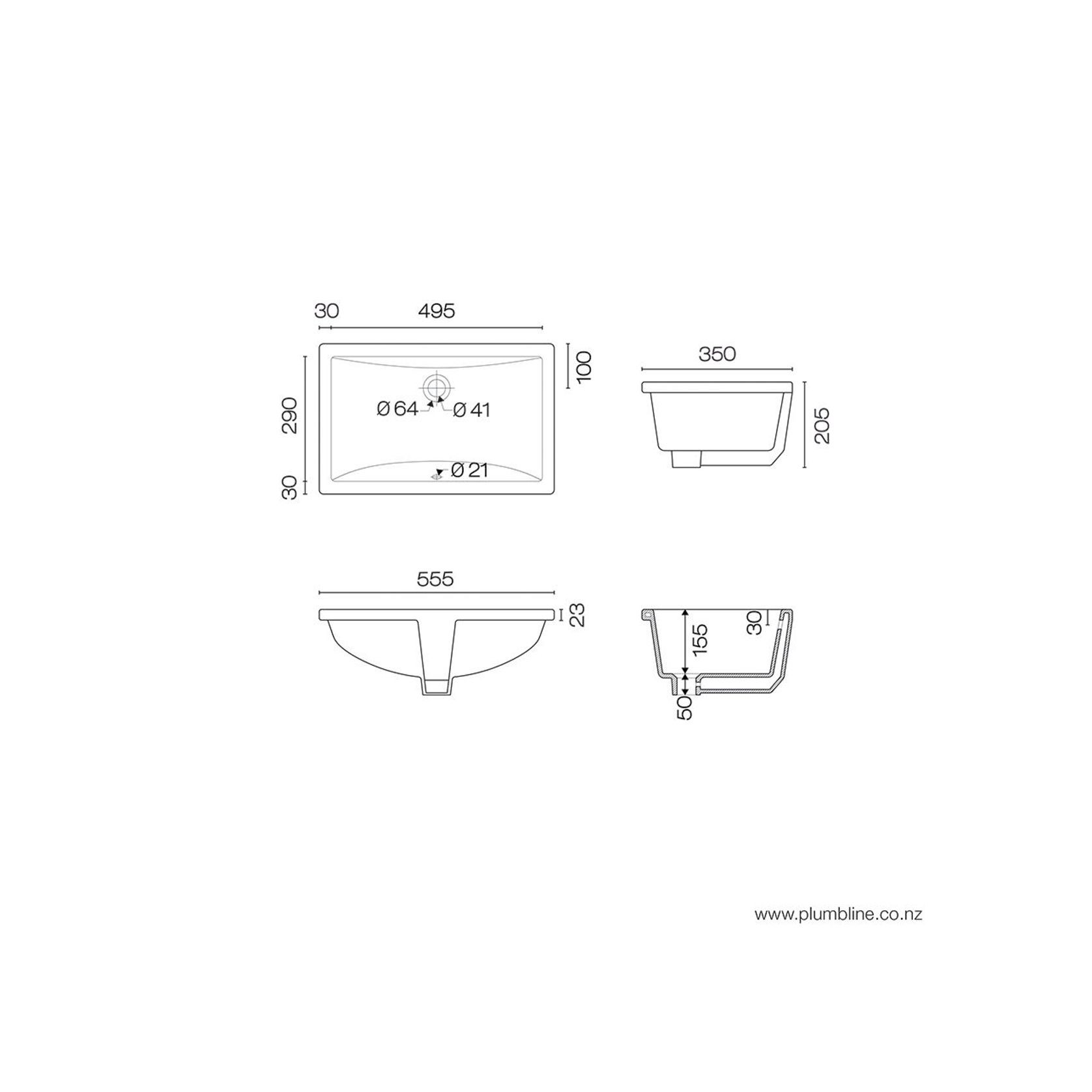 Evo 55 Undermount Basin gallery detail image