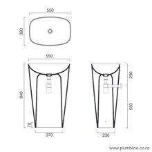 Green Lux Freestanding Basin Matt Black gallery detail image