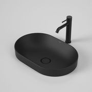 Liano II 530mm Pill Inset Basin - Matte Black gallery detail image