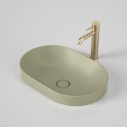 Liano II 530mm Pill Inset Basin - Matte Green gallery detail image