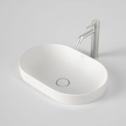 Liano II 530mm Pill Inset Basin - Matte White gallery detail image