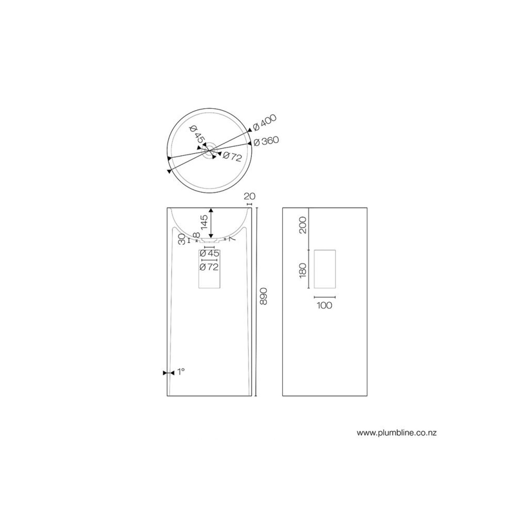 Niagara Round Freestanding Basin gallery detail image