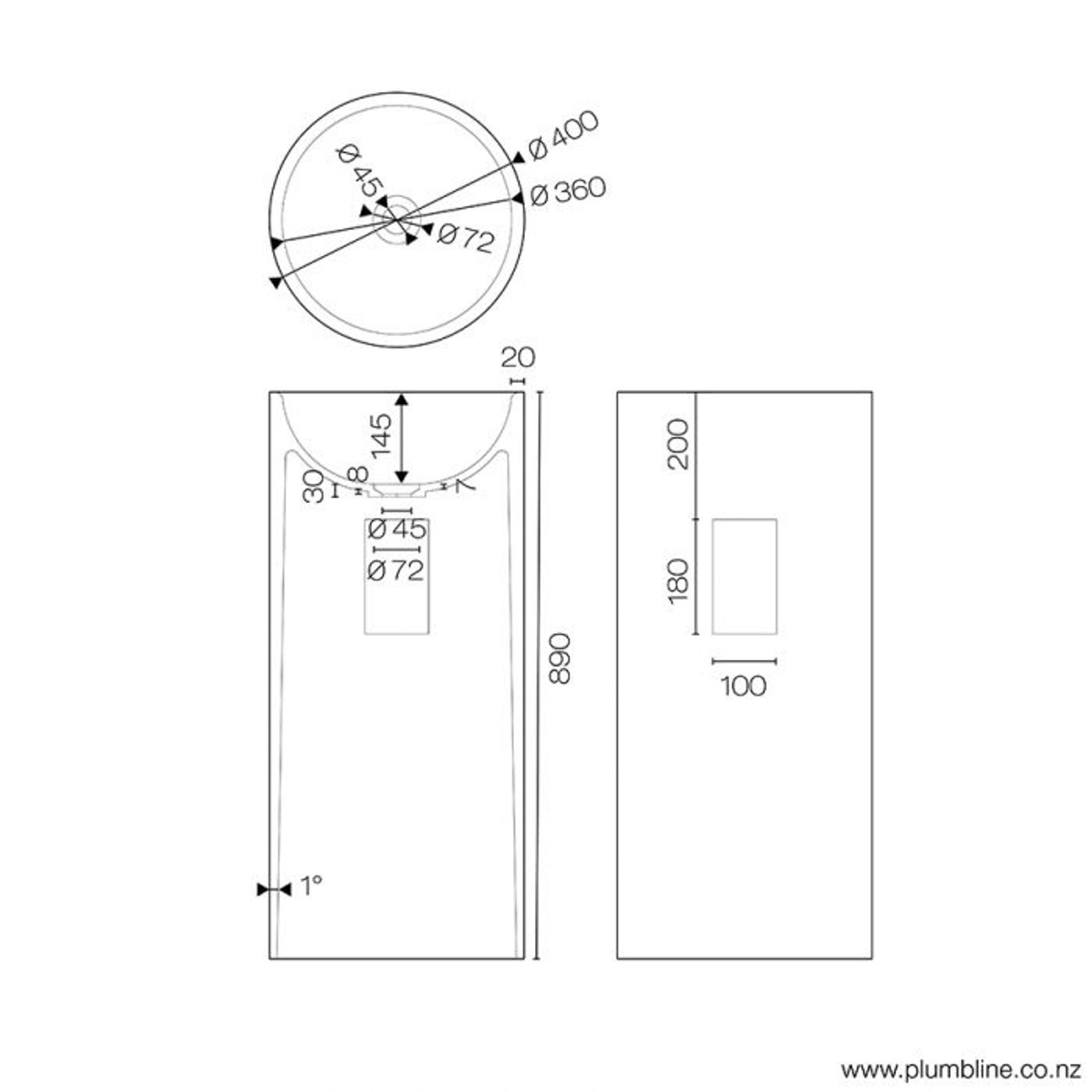 Niagara Round Freestanding Basin gallery detail image