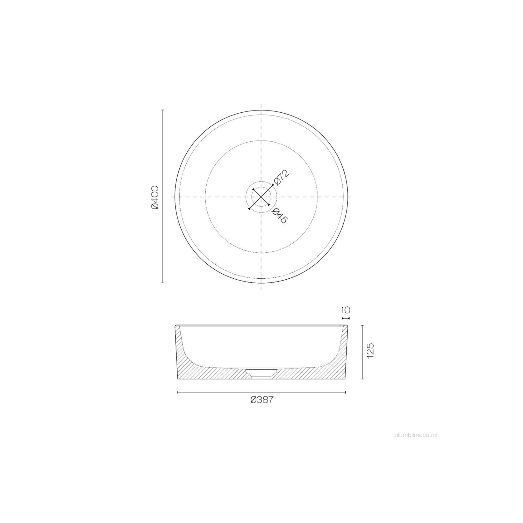 Oasis 400 Round Vessel Basin gallery detail image