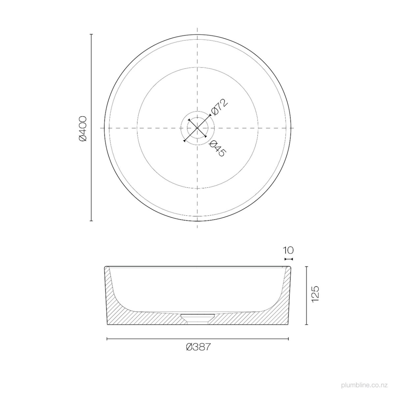 Oasis 400 Round Vessel Basin gallery detail image