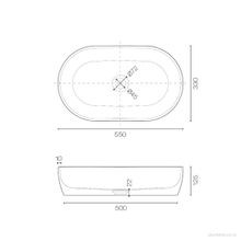 Oasis 550 Oval Vessel Basin gallery detail image