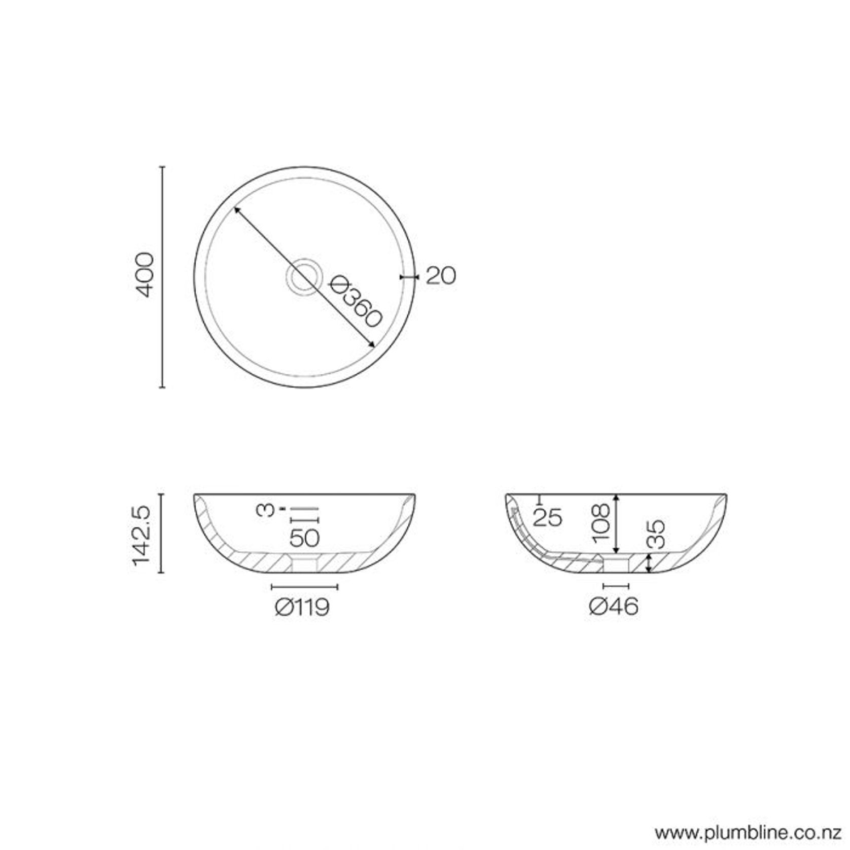 Ovo Round Vessel Basin gallery detail image