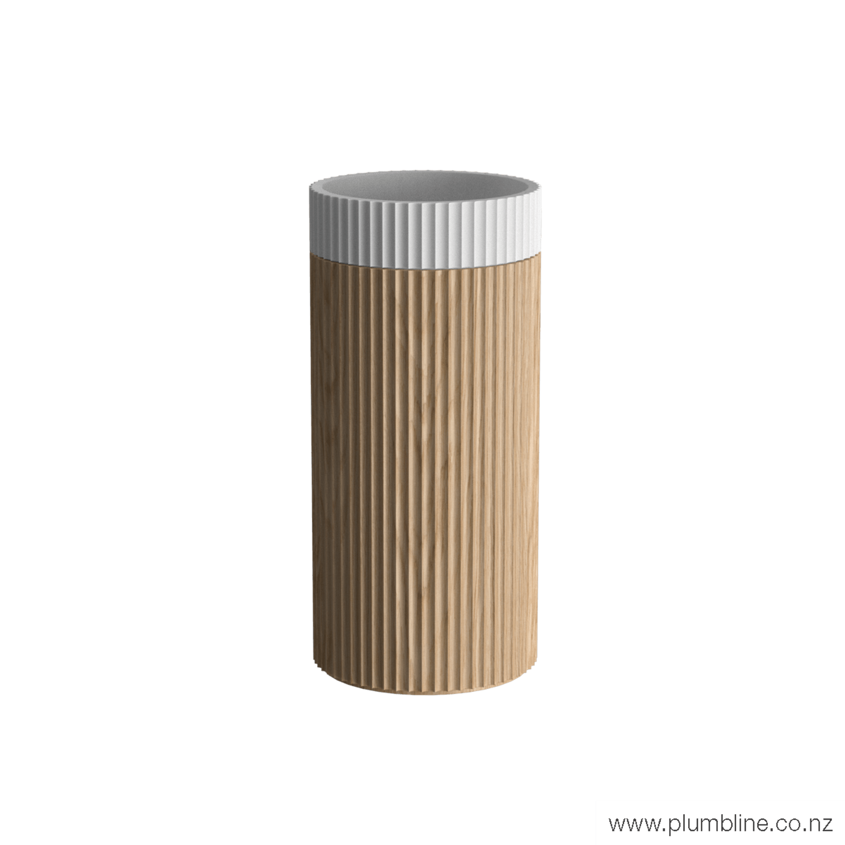 Doric Round Basin With Timber Pedestal gallery detail image