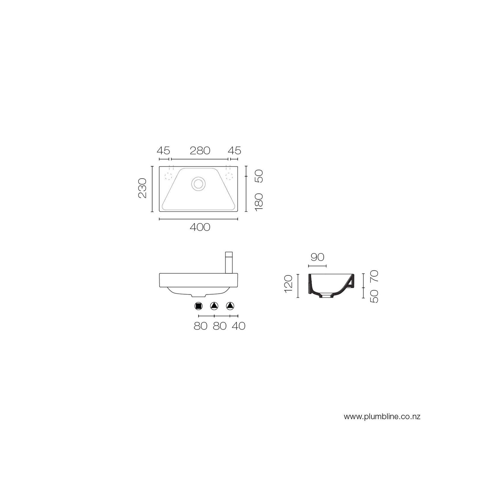 Verso Projections 40 Basin 1 Taphole RH gallery detail image