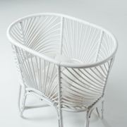 Rattan Bassinet – White gallery detail image