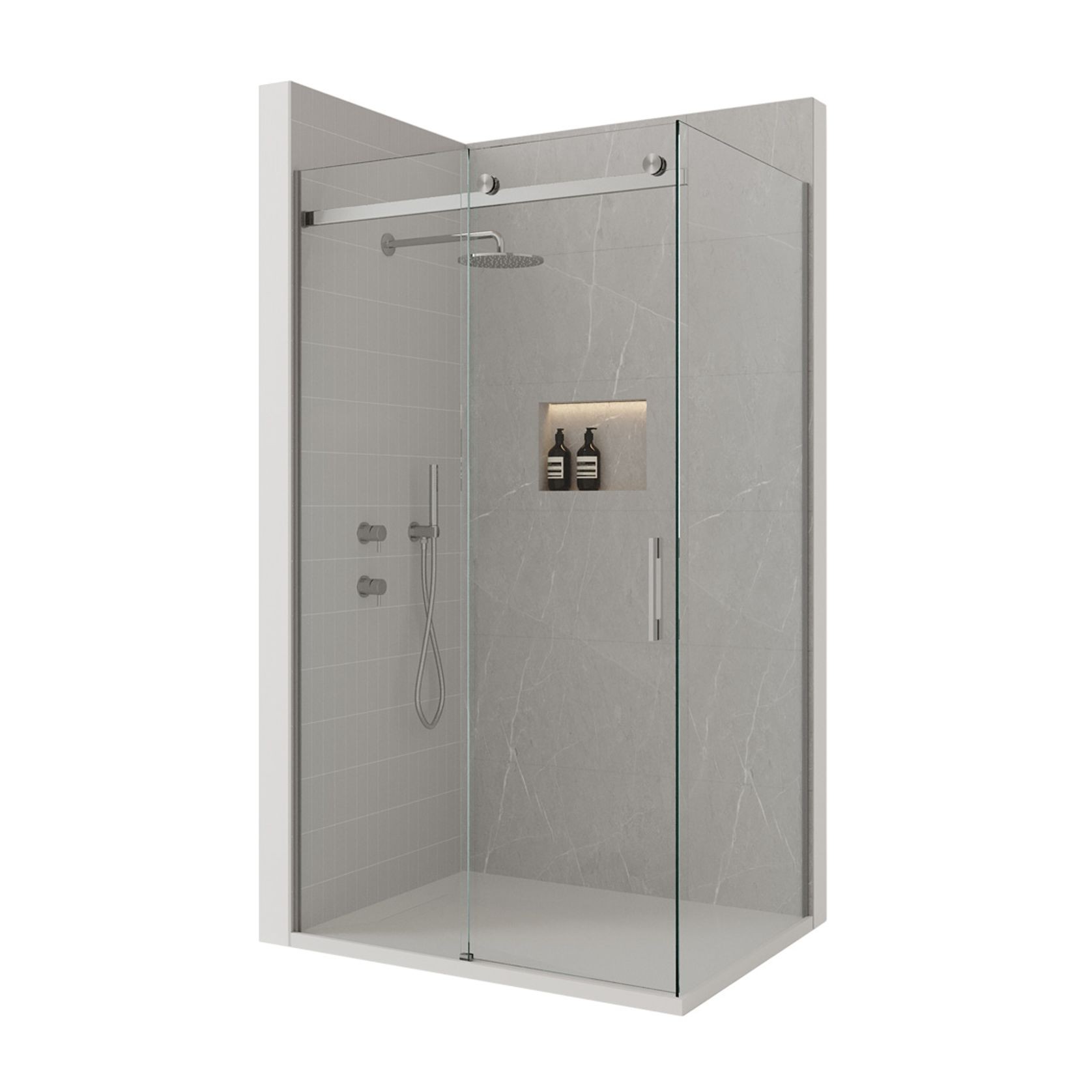 Ebony & Ivory Stone Shower gallery detail image