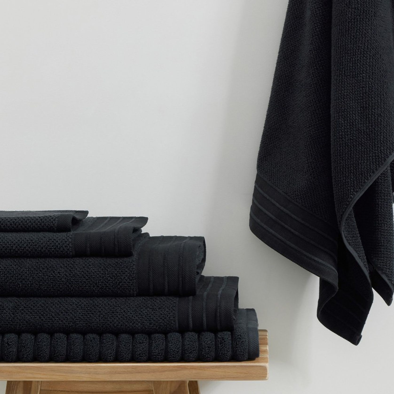 Family Bath Towel Bundle - Black gallery detail image