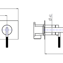 Caddence Wall Mixer with Spout Brushed Brass gallery detail image