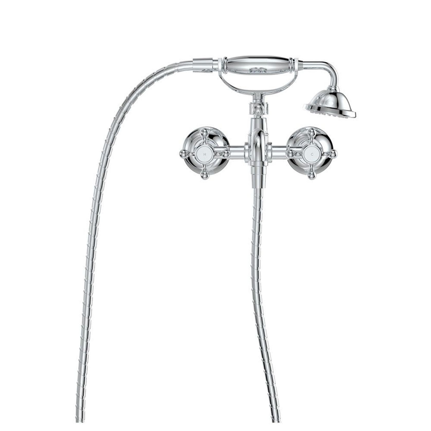 Lillian Exposed Bath Tap Set with Hand Shower gallery detail image