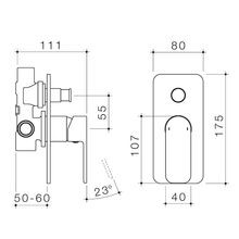 Luna Bath/Shower Mixer with Diverter gallery detail image