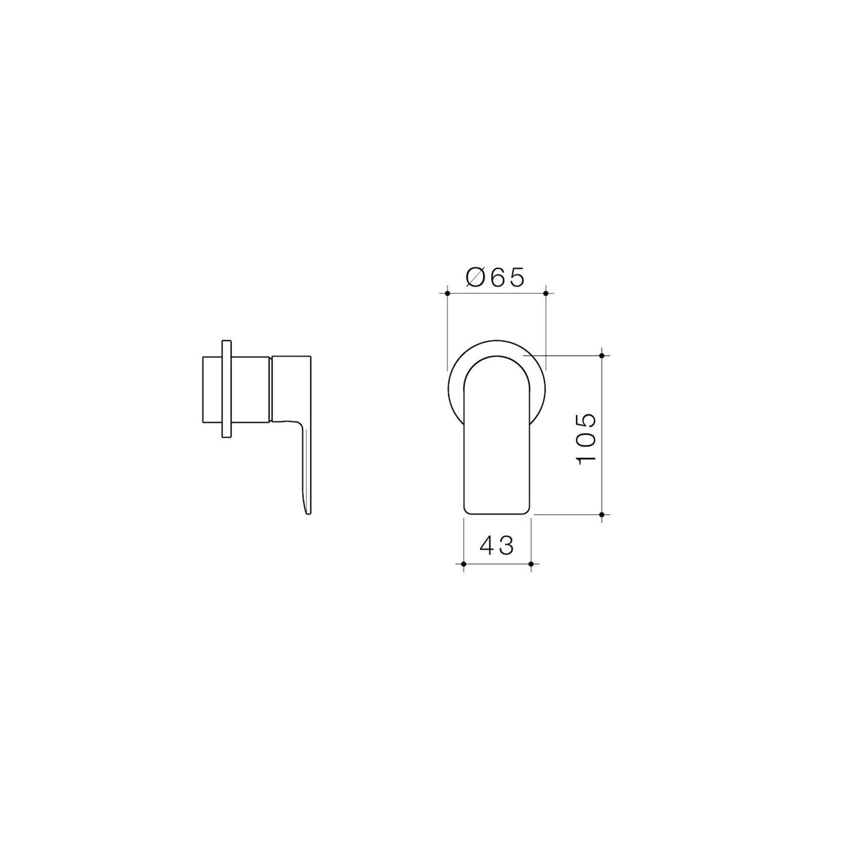 Urbane II Bath/Shower Trim Kit Rounded Cover Plate gallery detail image