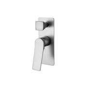 Rushy Wall Mixer With Diverter Brushed Nickel gallery detail image