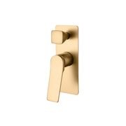 Rushy Wall Mixer With Diverter Brushed Brass gallery detail image