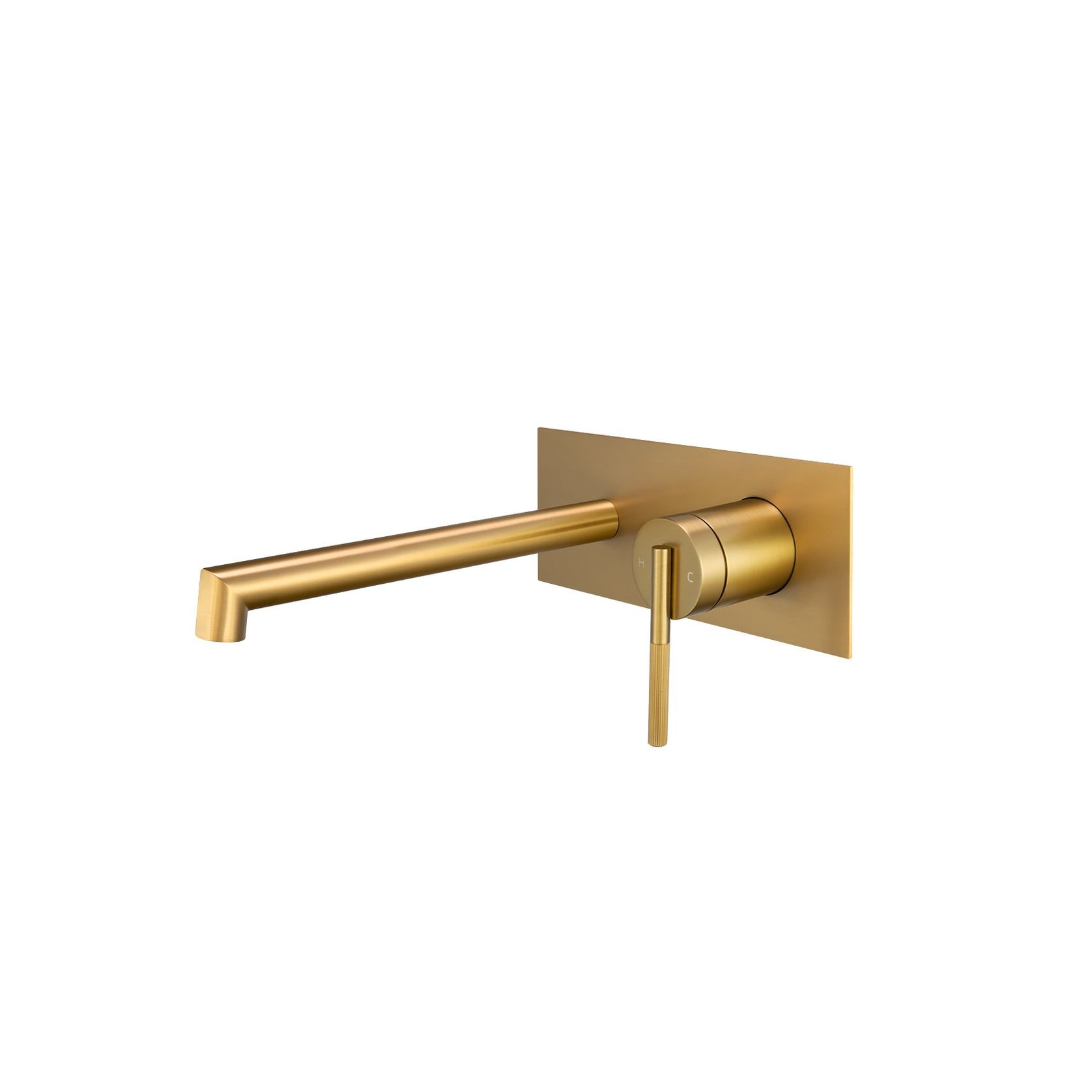 CADDENCE Brushed Gold Wall Mixer with Spout BUYG0243.BM gallery detail image