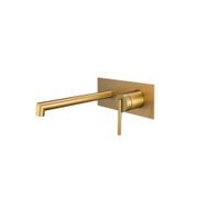 CADDENCE Brushed Gold Wall Mixer with Spout BUYG0243.BM gallery detail image
