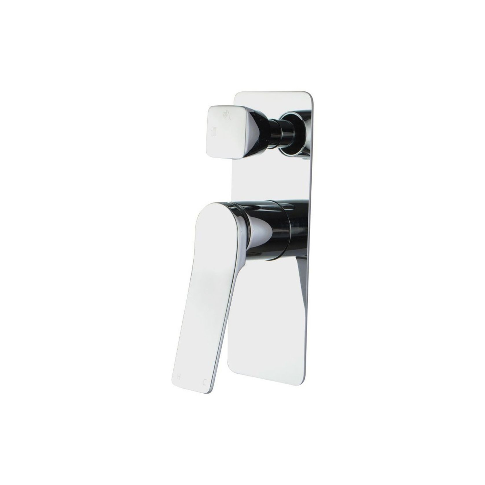 Rushy Wall Mixer With Diverter Chrome gallery detail image