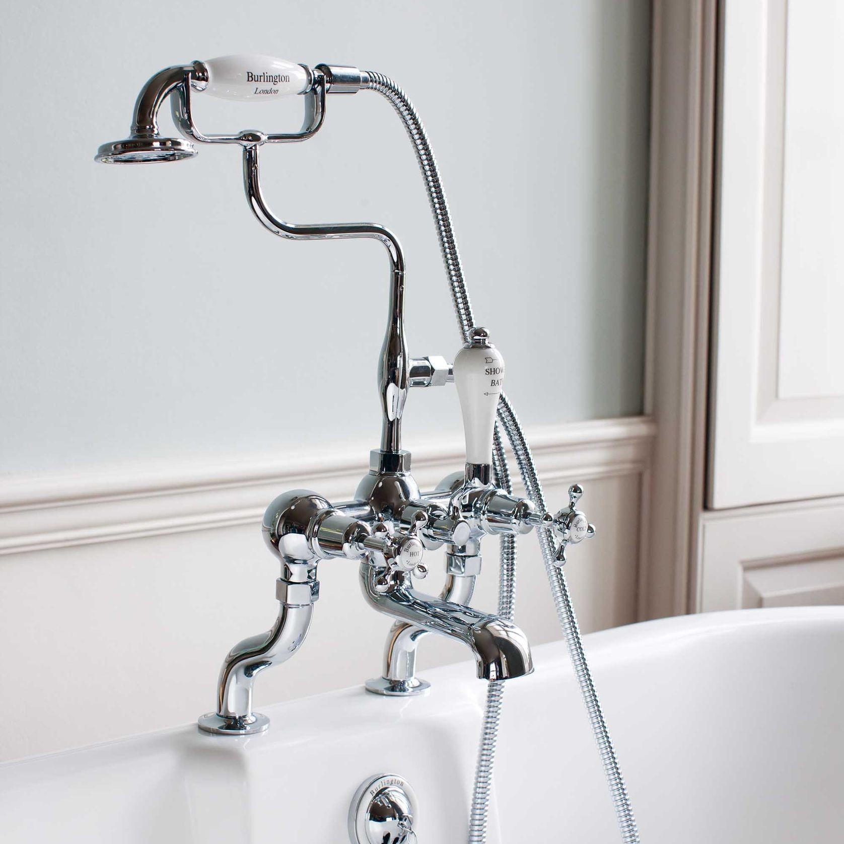 Claremont Bath Shower Mixer Deck Mounted gallery detail image